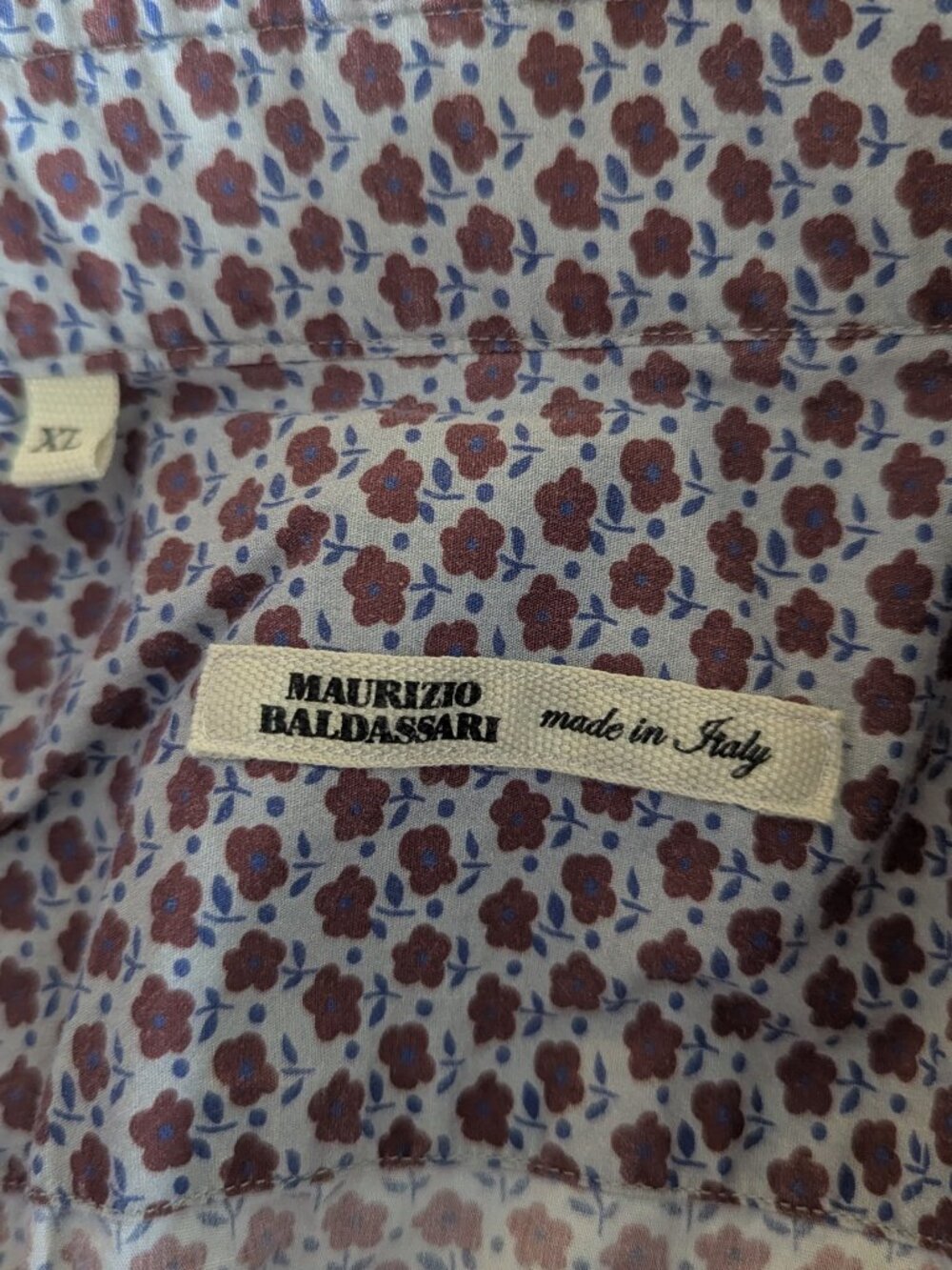 MAURIZIO BALDASSARI - Flower printed shirt - Sz XL - Picture 6 of 7